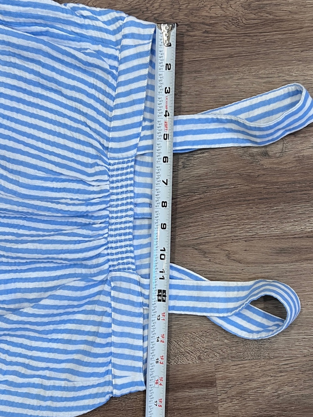 LAKE Hamptons Pajama Set in Sail Blue Awning Stripe Gauze Medium - Picture 11 of 13
